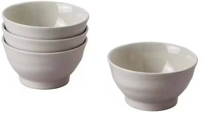 IKEA Stoneware Serving Bowl Bowl, light grey-beige, 14 cm (5 ½ ")