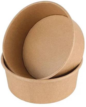 EcoCrate Paper Serving Bowl 500ml With Lid Disposable