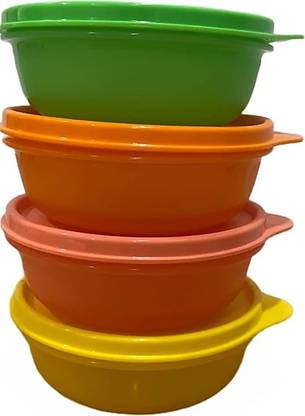 TUPPERWARE Plastic Storage Bowl Container 4 Lunch Box