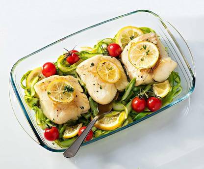 GRACIOUS MART 1000ml Clear Glass Baking Dish for Oven Cooking Casserole Dish Rectangular Baking Dish