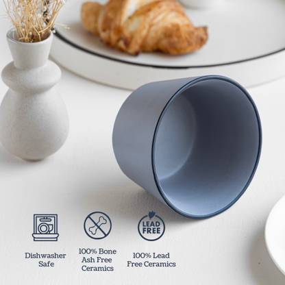 Claymistry Ceramic Soup Bowl Handcrafted Matte Microwave Safe & Lead-free 450 ml