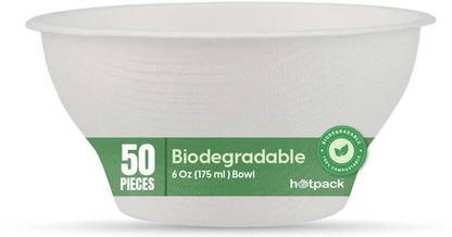 Hotpack Sugarcane Bagasse Serving Bowl Disposable