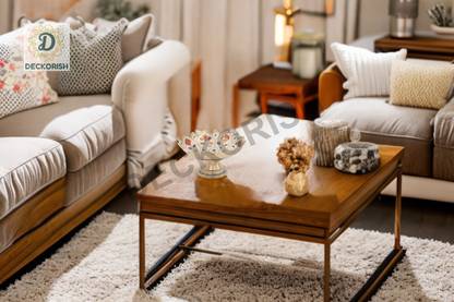 DECKORISH Brass Decorative Bowl Antique Brass stand Bowl White color Lotus Pattern 25 cm