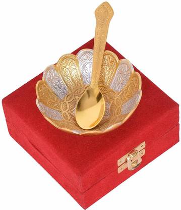 G K Exclusive Silver Plated, Brass Decorative Bowl