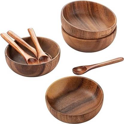 JAMINA ENTERPRISES Wooden Serving Bowl