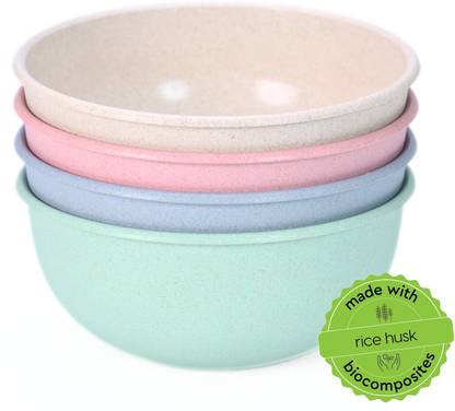 Eha Biocomposite Mixing Bowl Set | 1.8L | Made with RIce Husk and Bamboo Fibers | Serving Bowl for Kitchen