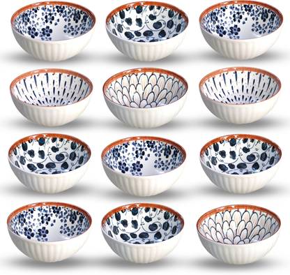 Lellow Porcelain Soup Bowl Japanese Ramen 300 ML Bowl Set for Pasta,Salad,Soup,Dessert for Home&Restaurants