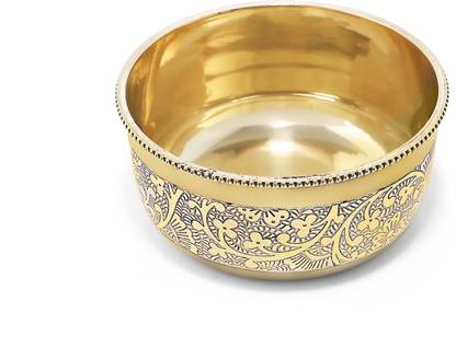 Brass Globe Brass Mixing Bowl BRASS MAHARAJA BOWL | PITAL KATORI | SERVING BOWL | DINNERWARE