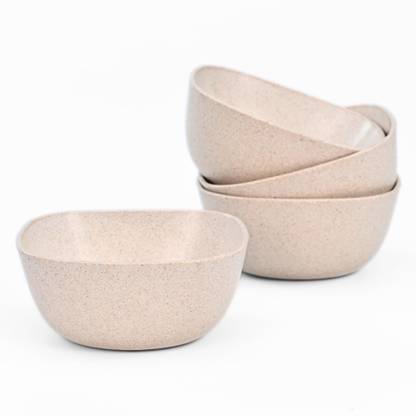 Eha Biocomposite Soup Bowl Set | 300 ml | Made with Rice Husk | Microwave Safe Serving Bowls For Kitchen