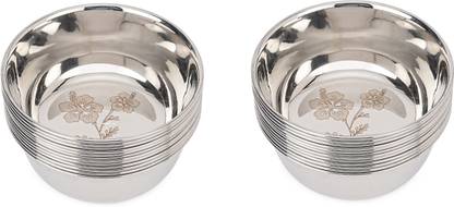 LEROYAL Stainless Steel Vegetable Bowl Food Grade with round Bidding