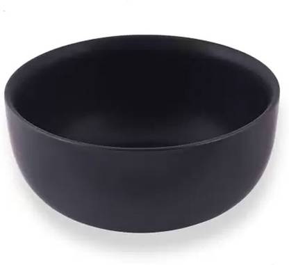 VolCraft Ceramic Serving Bowl Black Round Shape Large Serving Bowl Ceramic Mixing Bowl Ceramic