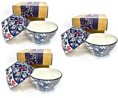 Agabani Ceramic Soup Bowl Ceramic Japanese Ramen Bowls Set Small Soup Noodle Bowls(300ml, set of 2) Disposable