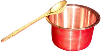 Vadic rudra shakti Copper Storage Bowl Pure Copper Panchapatra and Aachmani Palli Set | Panchapathiram Uthirani