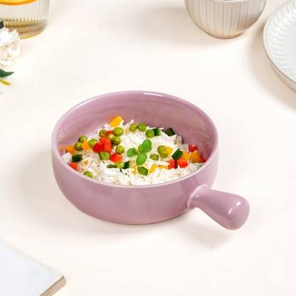 Nestasia Ceramic Serving Bowl Ceramic Baking Bowl With Handle Sage Green