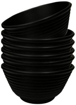 globenox Melamine Dessert Bowl Heavy Melamine Dessert Bowl Food Serving Bowl Perfect for Snacks, PC6