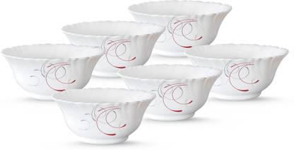 BOROSIL Opalware Vegetable Bowl Microwave and Oven safe, Chip resistant Boro