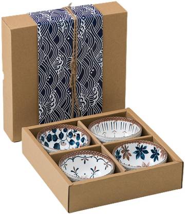 YANCI Porcelain Soup Bowl Ceramic Rice Bowls, Japanese Style Bowl Gift Set, Dinner Serving Dessert Bowl