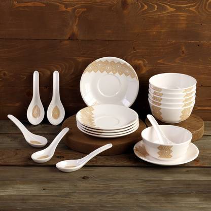 Superware Melamine Soup Bowl Food Grade Melamine | Soup Set - Golddeko |Tableware, Glazed finish