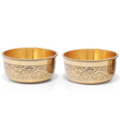Brass Globe Brass Mixing Bowl BRASS BOWL | MAHARAJA KATORI | PITAL KATORI | SERVING BOWL