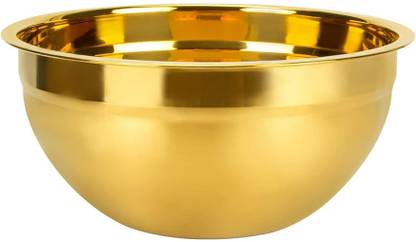 Kruvad Stainless Steel Mixing Bowl Kruvad Gold Stainless Steel Mixing Bowls – Double Wall Insulated Anti-Scald Disposable