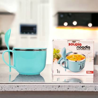 Zaib Stainless Steel Vegetable Bowl soup cup multicolor