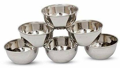 Namo International Stainless Steel Dessert Bowl Stainless Steel Bowl Set of 6 pc