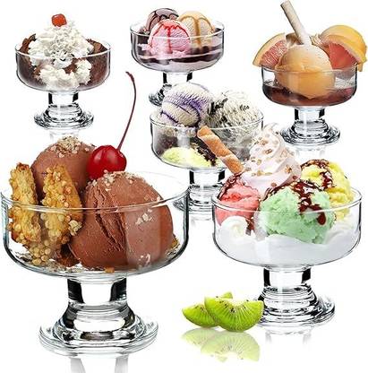 goblet Glass Dessert Bowl Chocolate falooda Sweet set