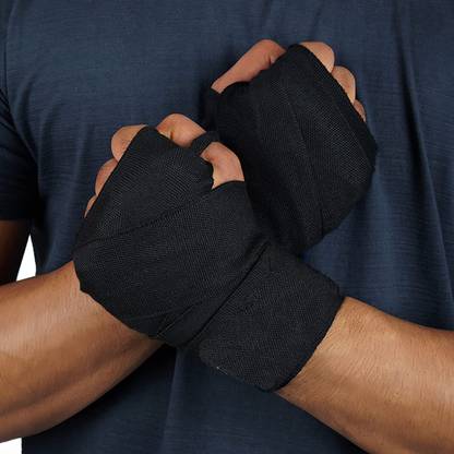 uRock Boxing Hand Wraps, Stretch wrap, Spandex Bands, Hand Bandage, Protectors Black Boxing Hand Wrap