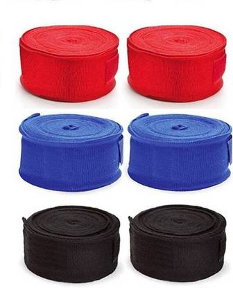 Monika Sports 03 Red, Blue, Black Boxing Hand Wrap