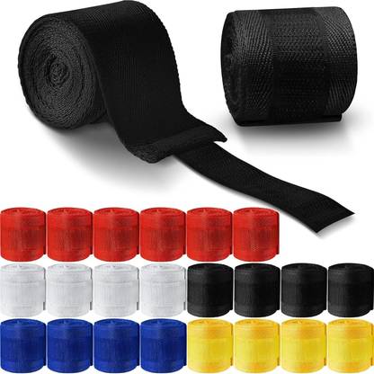 LIVOX (1 pair) Stretchable cotton Boxing Hand Wraps Black Boxing Hand Wrap