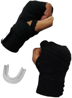 EmmEmm Super Combo of 2 Pcs Boxing Hand Wraps & Mouth Guard Boxing Hand Wrap