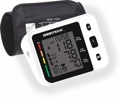 एम्बिटेक Fully Automatic Arm-Type Digital Blood Pressure Monitor with USB port BP मॉनिटर