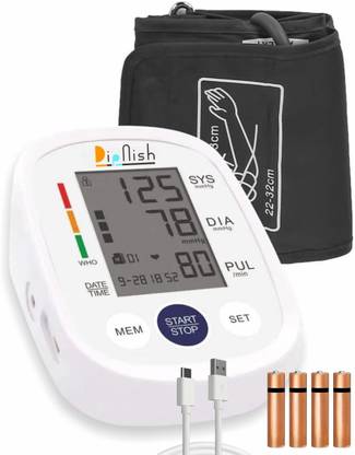 DipNish Blood Pressure Monitor | Digital BP check machine for home...With BP Cuff Blood Pressure Monitor | Digital BP check machine for home Bp Monitor