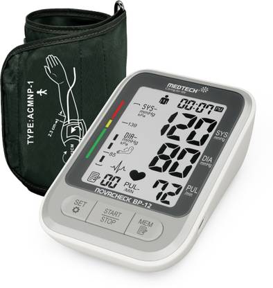 Medtech BP12 Portable Automatic Digital Blood Pressure Monitor Machine with USB Port BP12 Bp Monitor