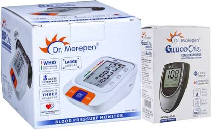Dr. Morepen BP-15 Glucometer combo pack BP-15, Glucometer BG03 Bp Monitor