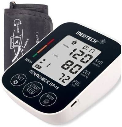 Medtech BP-18 Digital Blood Pressure Monitor – Type-C Rechargeable, Large Display Bp Monitor