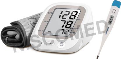 NISCOMED PW-218 Fully Automatic Digital Blood Pressure Monitor Fully Automatic Digital Blood Pressure Monitor with Digital Thermometer Bp Monitor