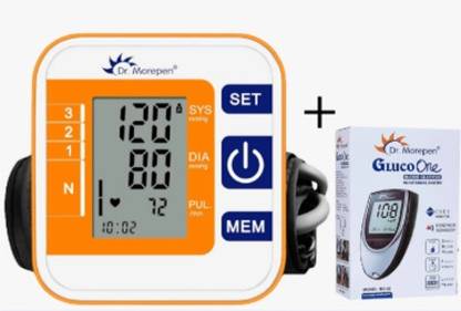Dr. Morepen Blood Pressure Monitor with BG 03 Glucometer BP-14 Bp Monitor