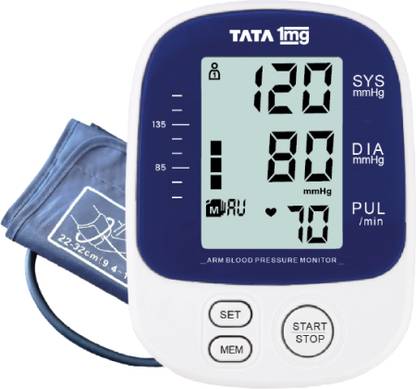 TATA 1mg BP-03 Blood Pressure Monitor Fully Automatic Upper Arm Style Bp Monitor