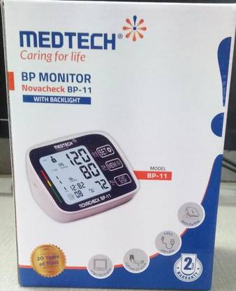 Medtech BP -11 Digital Automatic Blood Pressure Monitor ( WHITE &Black) BP 11 Bp Monitor