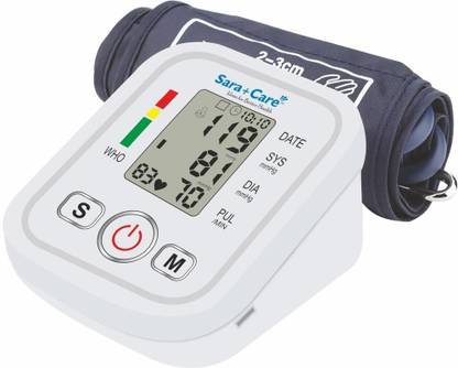 Sara+Care BP Machine With High Accuracy, Fully Automatic BPM-101 Bp Monitor