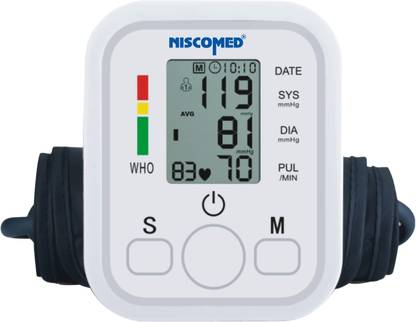 NISCOMED PW-(222)Automatic Digital Blood pressure Monitor(White) Child Bp Cuff PW -222 Bp Monitor