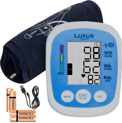 LUXUS BP-105 Digital Automatic Blood Pressure Monitor with USB C port cable Bp Monitor
