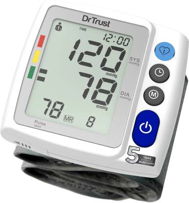 डॉ ट्रस्ट USA Blood Pressure Machine Cuff, Digital Wrist BP Check Apparatus 125 BP मॉनिटर