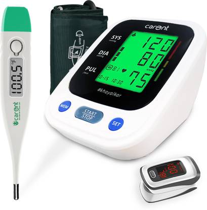 Carent Automatic Blood Pressure Machine BP51Pro with Pulse Oximeter and Thermomete BP machine for BP Check Bp Monitor