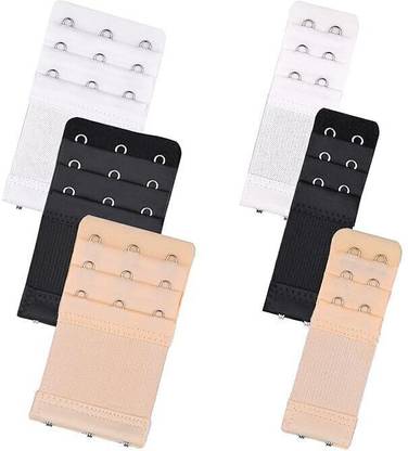LOMOZAN 6Pieces Women's Bra Extenders 2Hook/3Hook Comfortable Stretchy BraExtender Combo Hook Extender