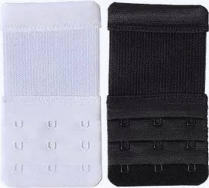 tick mark Premium Bra 3 Hook 3 Eye Extender Pack 2pec,1white,1Black Bra Extension Hook Extender