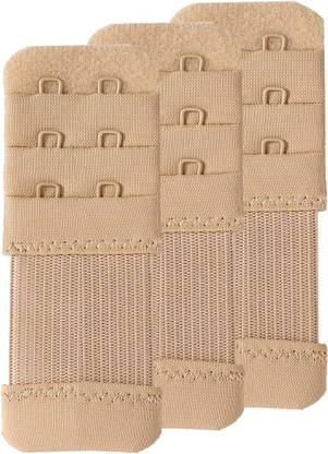 veracare 3piecs beige Bra Hook Extender 2Hook/2Hooks Eye Hook Extender