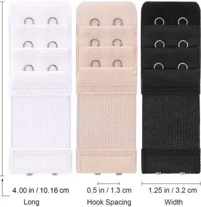 tick mark 3pecs Bra Hook Extender 2Hook/2Hooks Eye Bra Extension Hook Extender