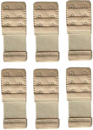 Style Divva Bra Hook Extender Premium Quality (Beige, Pack of 6) Hook Extender